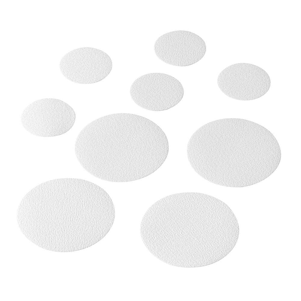Glacier Bay Non Slip Tub Tread Circles in White in (10-Pack) (1)
