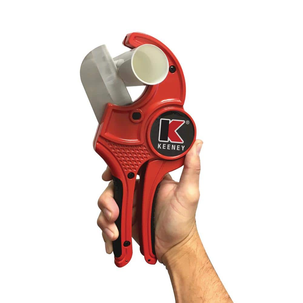 KEENEY Up to 2-1/2 in. PVC Pipe Cutter with Ratcheting Mechanism (2)