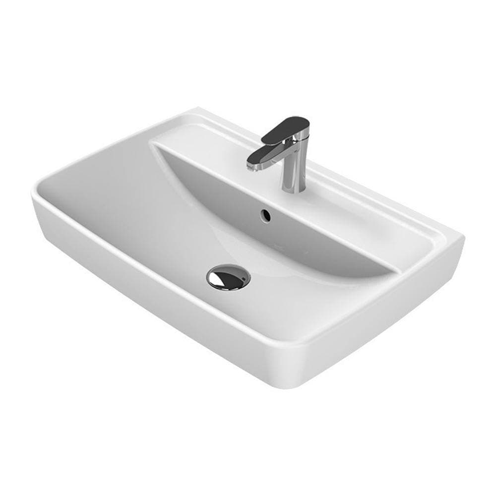 Nameeks Duru Wall Mounted Bathroom Sink in White (1)