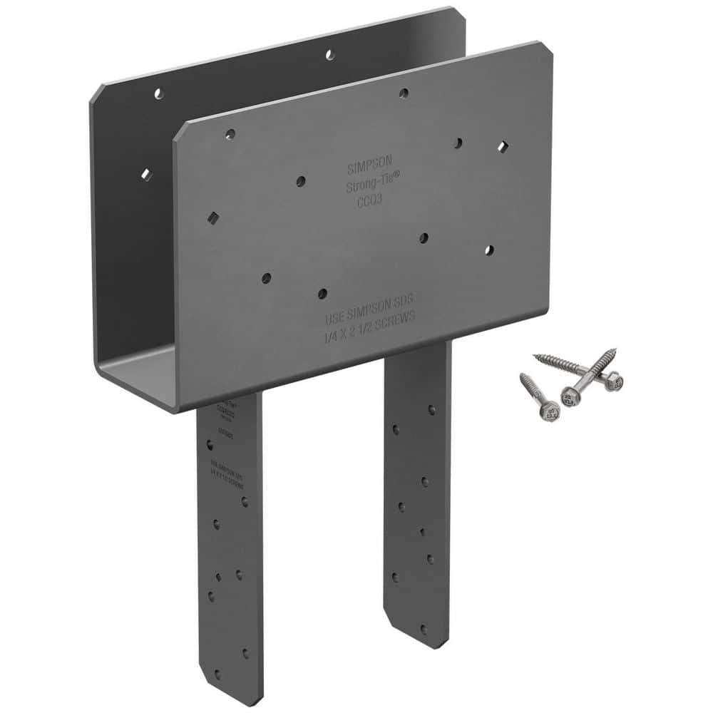 Simpson Strong-Tie CCQ Column Cap for 3-1/8 in. Beam, 6x Post with Strong-Drive SDS Screws