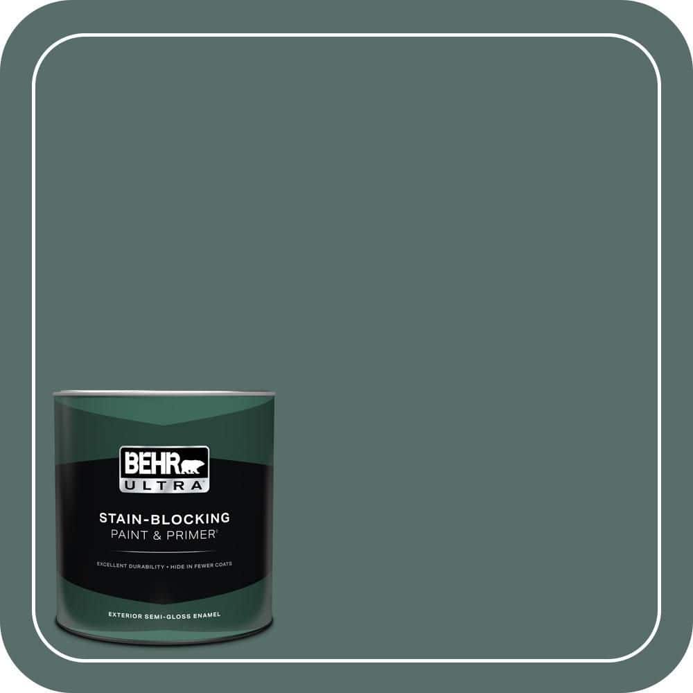 BEHR ULTRA 1 qt. #N430-6 Meteorological Semi-Gloss Enamel Exterior Paint & Primer