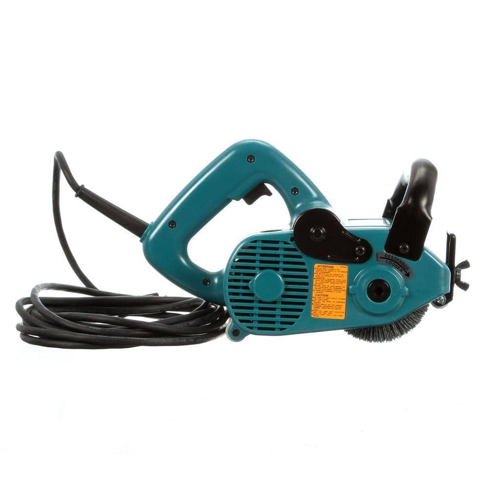 Makita 7.8 Amp 4-3/4 in. x 4 in. Corded Wheel Sander with 100 Grit Nylon Brush Wheel (3)