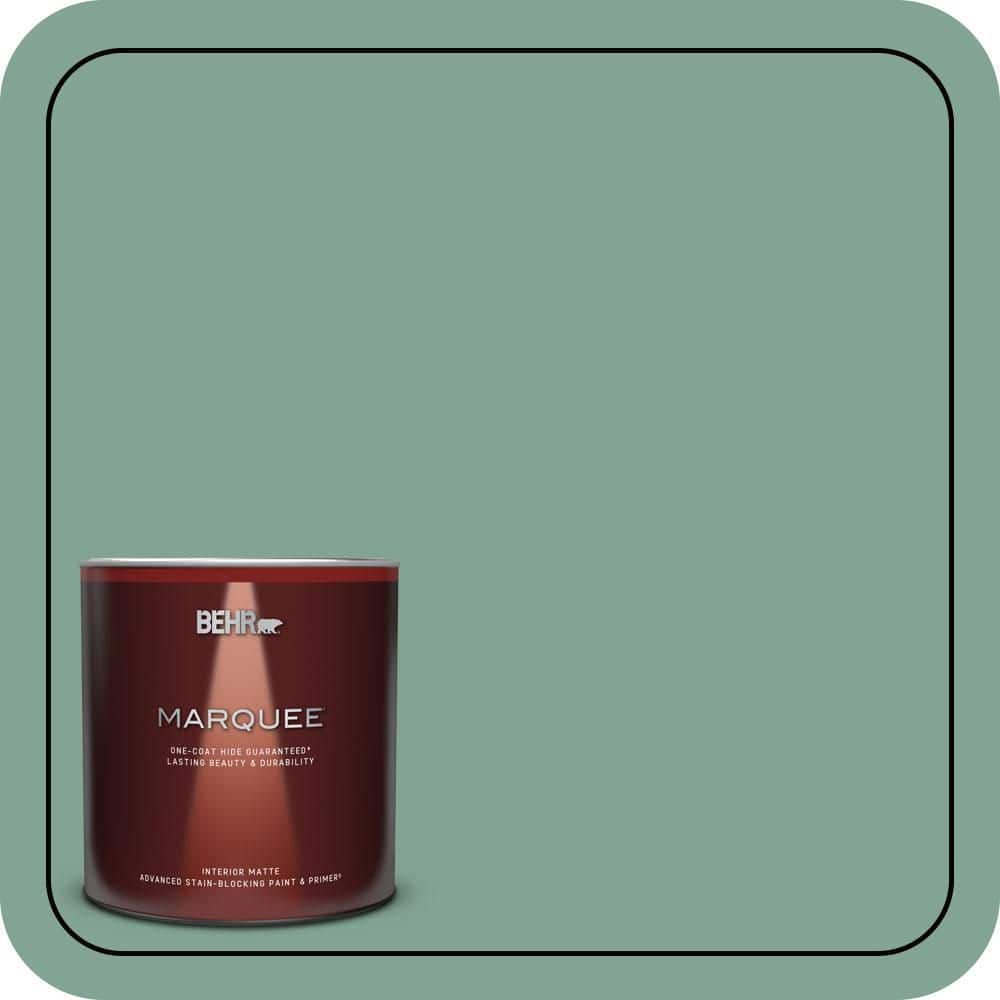BEHR MARQUEE 1 qt. #470F-4 Aspen Aura Matte Interior Paint & Primer