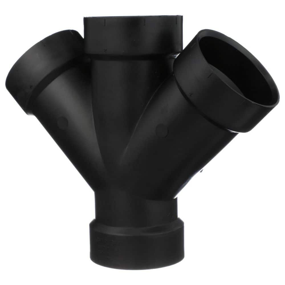 Charlotte Pipe 2 in. ABS DWV All Hub Double Wye