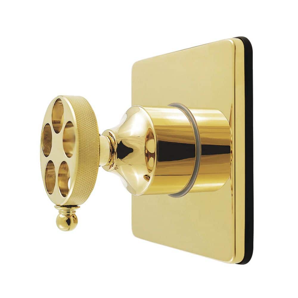 Kingston Brass Wendell 3/4 in. Single-Handle 1-Hole Wall Mount 6-Way Diverter Valve with Trim Kit in Polished Brass (1)