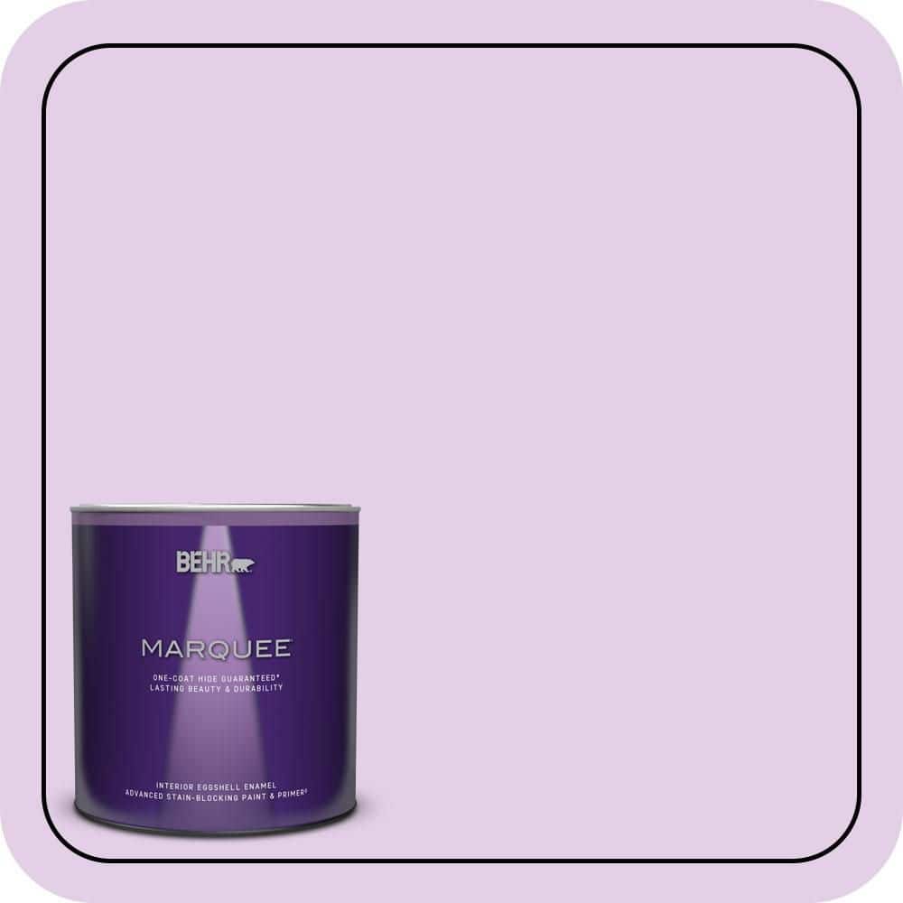 BEHR MARQUEE 1 qt. #P100-2 Sweet Romance Eggshell Enamel Interior Paint & Primer (1)