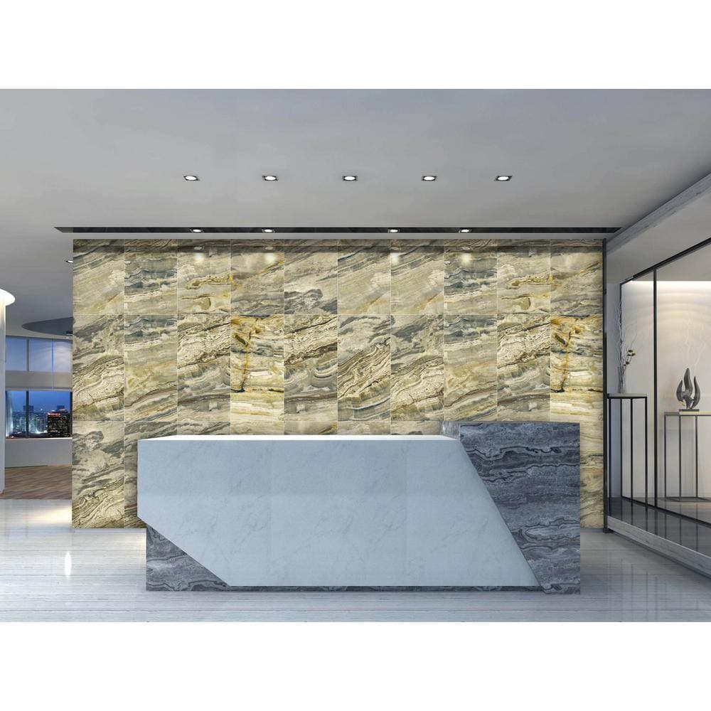 Dundee Deco Falkirk Moray 2/25 in. 2 ft. Peel and Stick Brown Foam Decorative Wall Paneling (4)