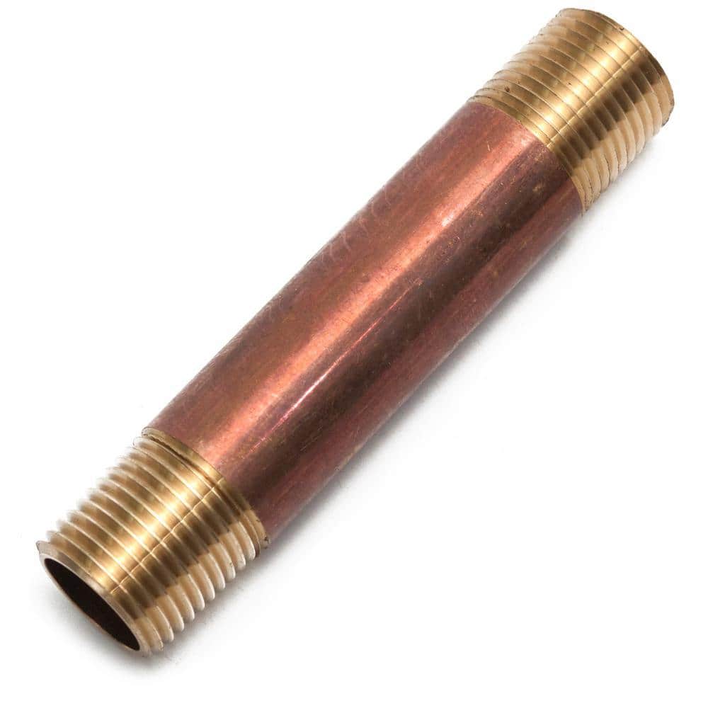 LTWFITTING 1/2 in. x 4 in. MIP Brass Nipple Fitting (3-Pack) (1)