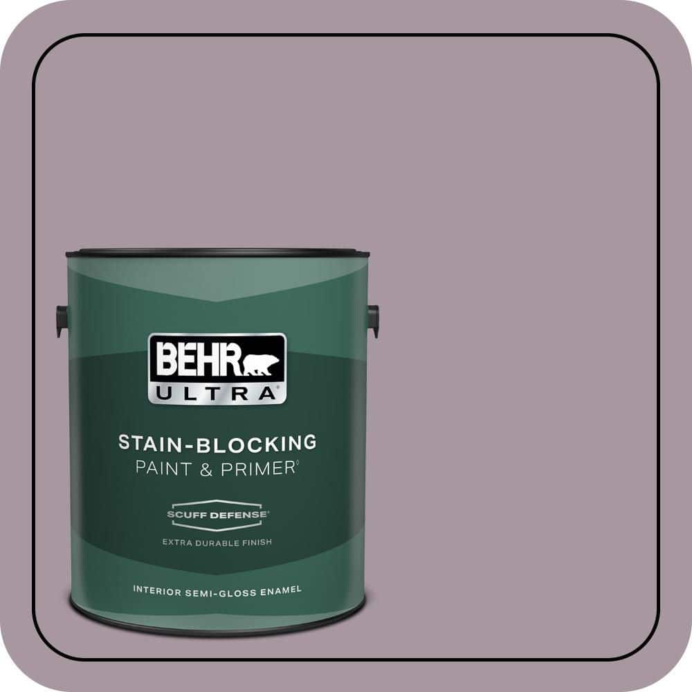 BEHR ULTRA 1 gal. #N110-3 Fig Preserves Extra Durable Semi-Gloss Enamel Interior Paint & Primer