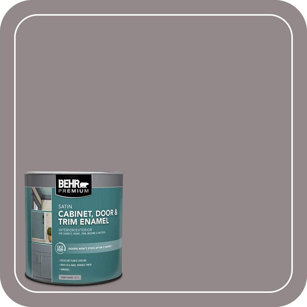 BEHR PREMIUM 1 qt. #PPU17-16 Polished Stone Satin Enamel Interior/Exterior Cabinet, Door & Trim Paint (1)