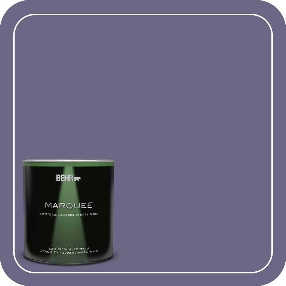 BEHR MARQUEE 1 qt. #PPU16-18 Hyacinth Arbor Semi-Gloss Enamel Exterior Paint & Primer