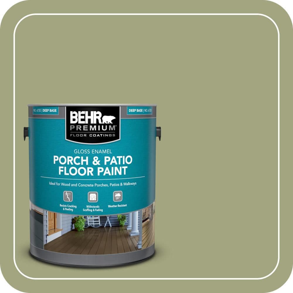 BEHR PREMIUM 1 gal. #410F-4 Mother Nature Gloss Enamel Interior/Exterior Porch and Patio Floor Paint