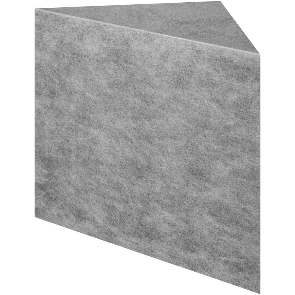 Unbranded 22.4 in. D x 16 in. W x 20 in. H Ready to Tile Walk In Shower Seat Load-Bearing Triangular Board Shower Corner in Grey
