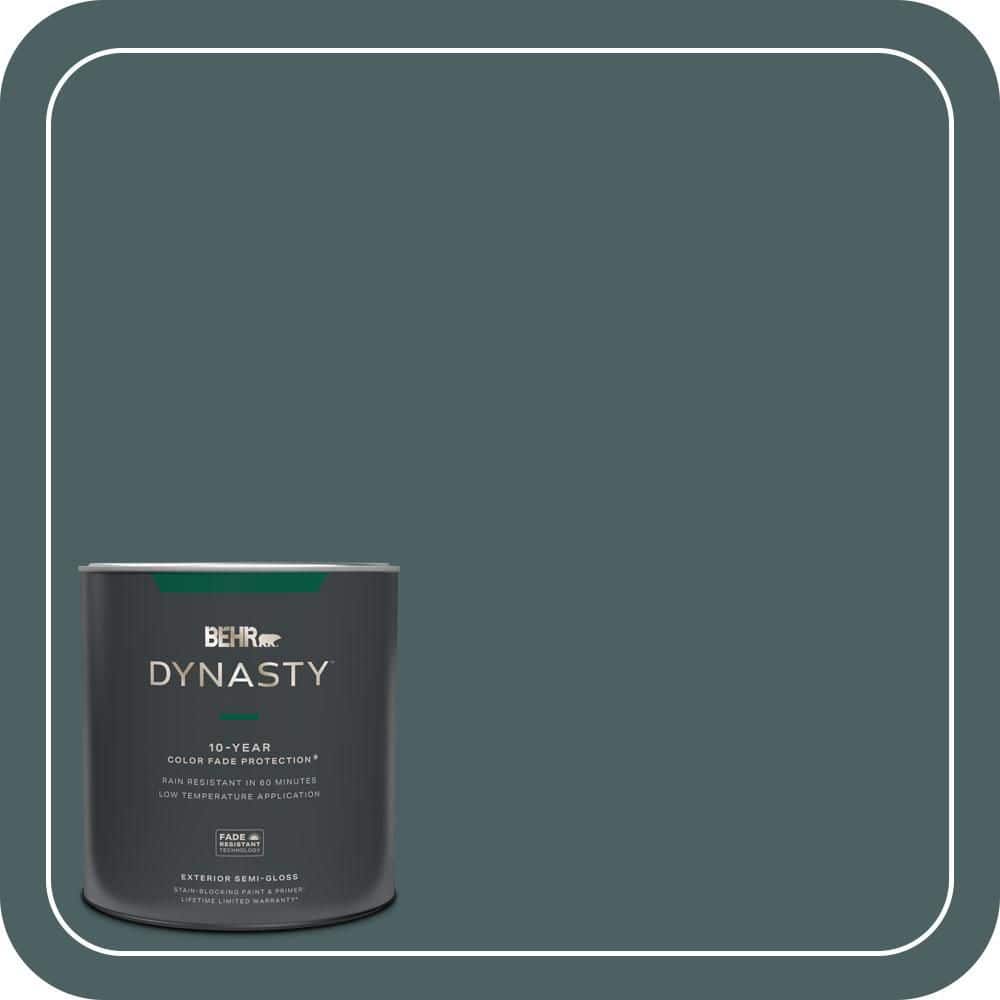 BEHR DYNASTY 1 qt. #PPU12-20 Underwater color Semi-Gloss Exterior Stain-Blocking Paint & Primer