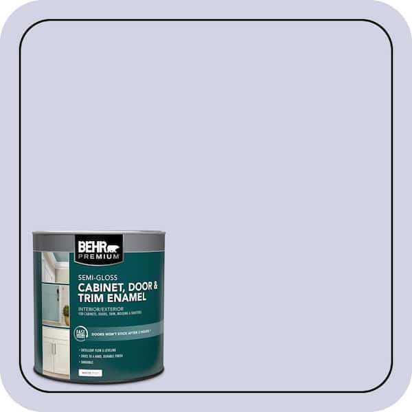 BEHR PREMIUM 1 qt. #M550-2 Lavender Memory Semi-Gloss Enamel Interior/Exterior Cabinet, Door & Trim Paint (2)