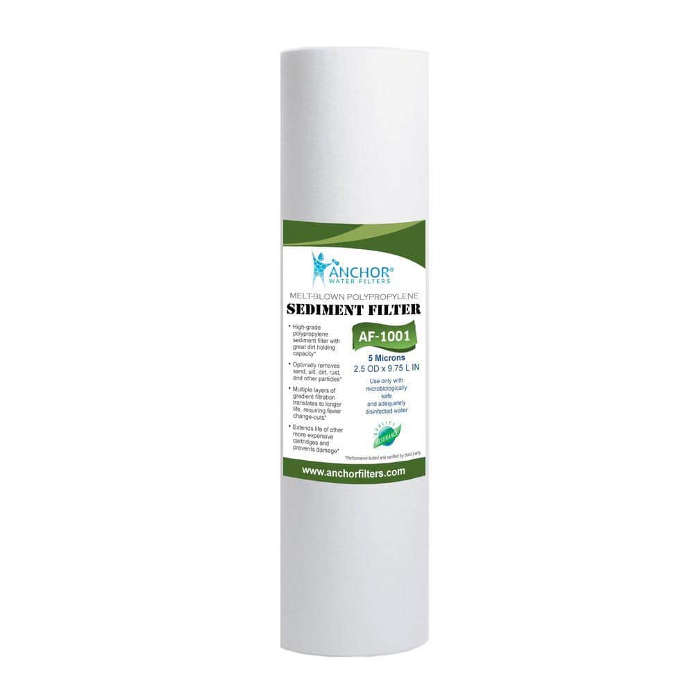 ANCHOR WATER FILTERS Sediment Water Filter Cartridge for Reverse Osmosis Water Filtration Systems (1)