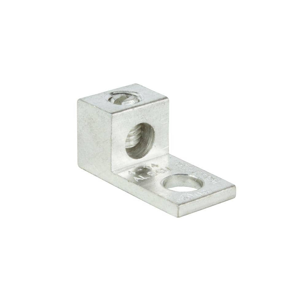 Commercial Electric 14 AWG to 4 AWG Dual Rated Mechanical Lug with 1 Conductor and 1 Hole Mount (2-Pack) (3)