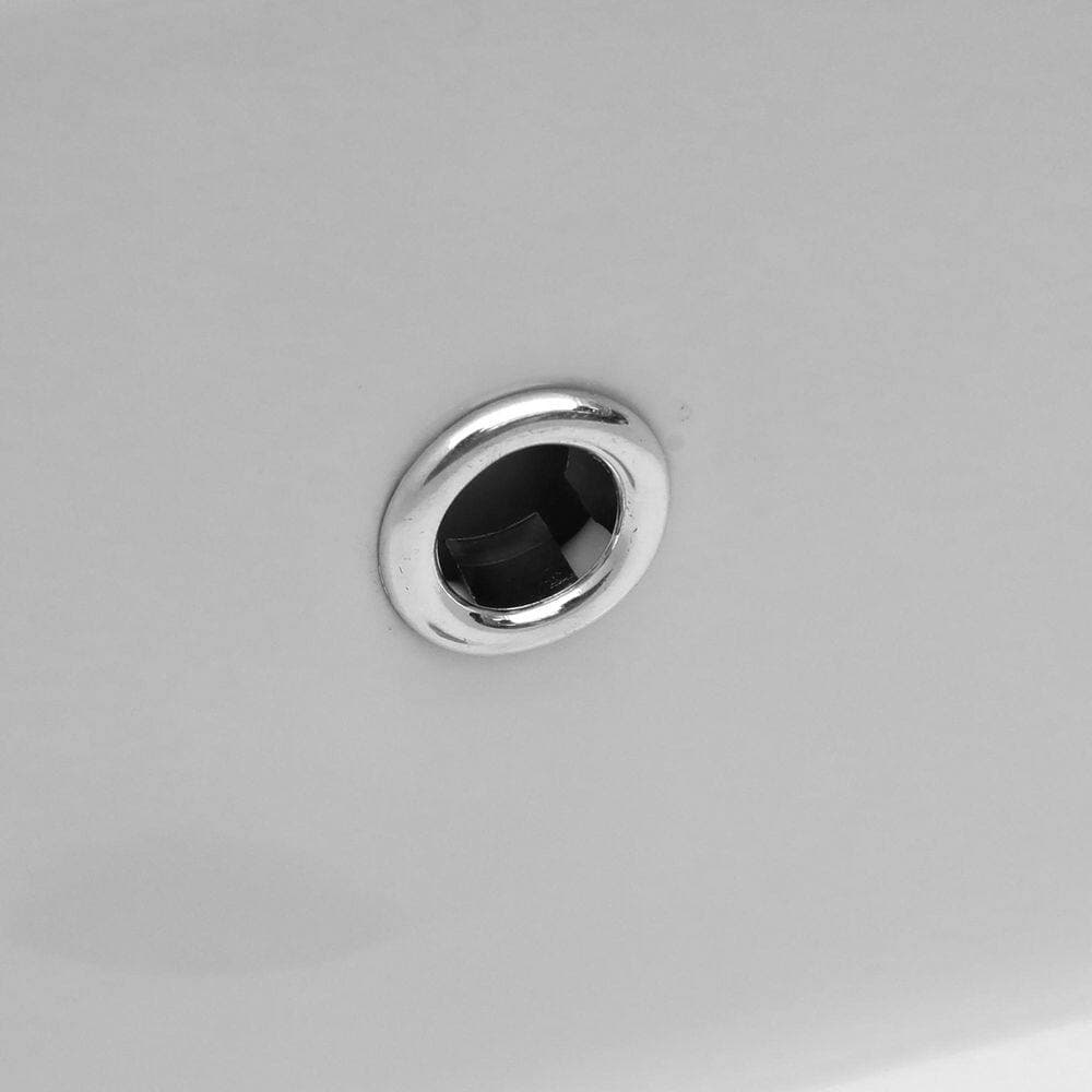 Coporesell 22 in. x 15.25 in. Undermount Bathroom Sink in White Ceramic with Overflow (3)