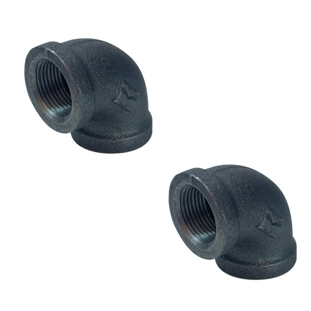 Southland 1/2 in. Black Malleable Iron 90-degree FPT FPT Elbow Fitting