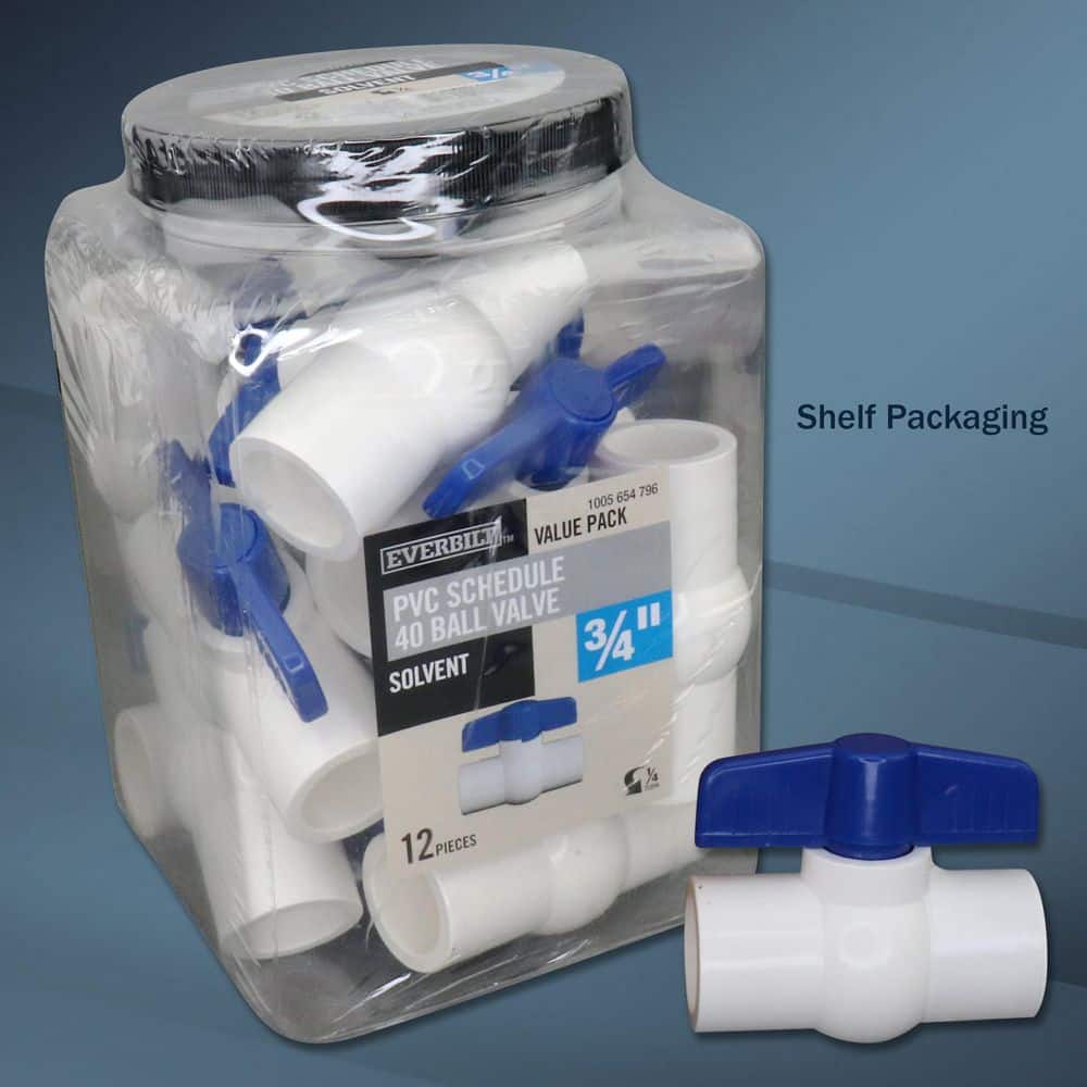 Everbilt . Slip Slip PVC Schedule 40-Ball Valve Pro Pack (3)
