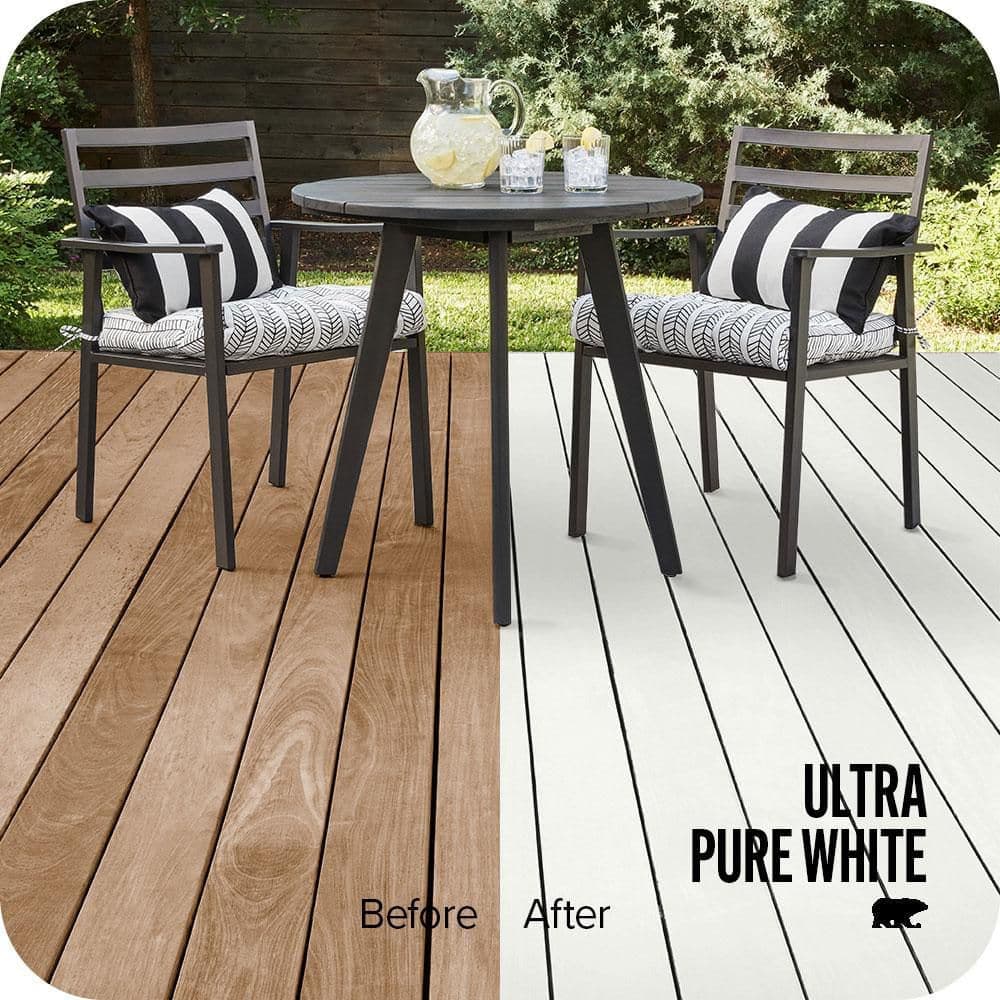 BEHR DECKplus White Base Color Waterproofing Exterior Wood Stain (2)