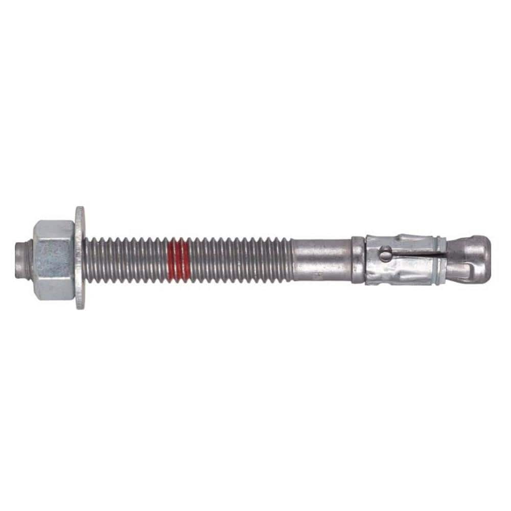 Hilti 3/8 in. x 3-1/2 in. Kwik Bolt TZ2 Carbon Steel Zinc Plated Hex Nut Concrete Wedge Anchor (50-Pack)