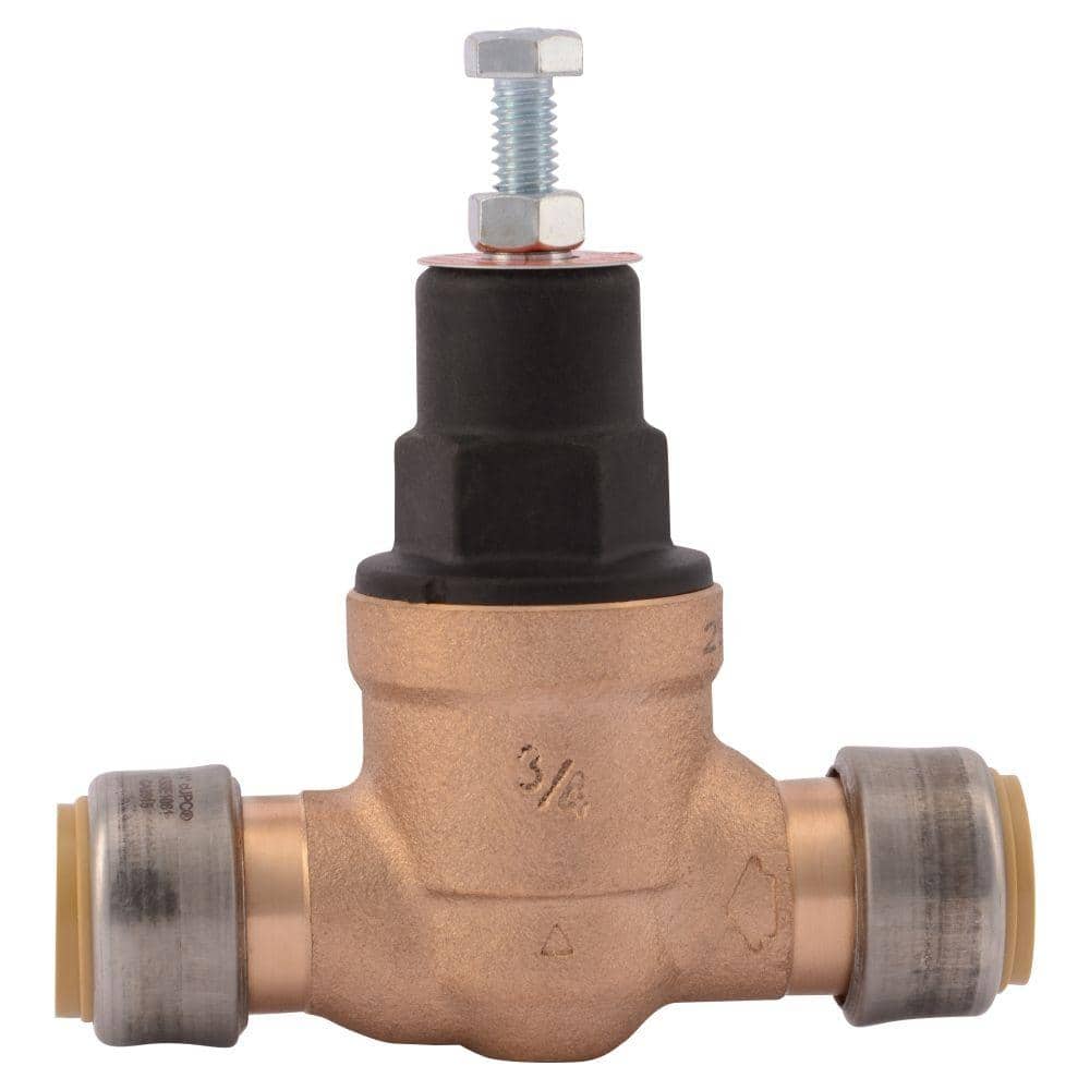 SharkBite 3/4 in. Push-to-Connect Bronze EB-45 Direct Pressure Regulator Valve (3)