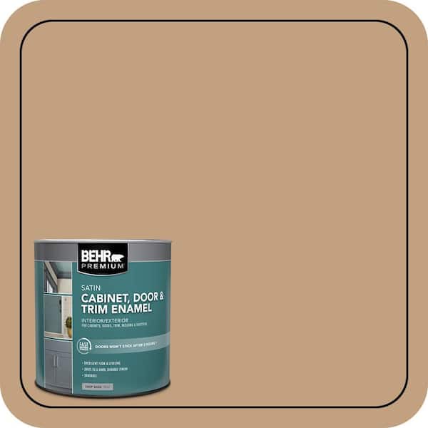 BEHR PREMIUM 1 qt. #S280-4 Real Cork Satin Enamel Interior/Exterior Cabinet, Door & Trim Paint (1)