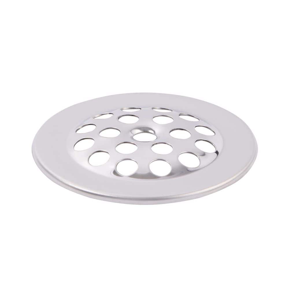 PLUMBFLEX Supplygiant Drain Strainer for Tub and Shower with Screw, Universal Fit, Polished Chrome Finish (2)