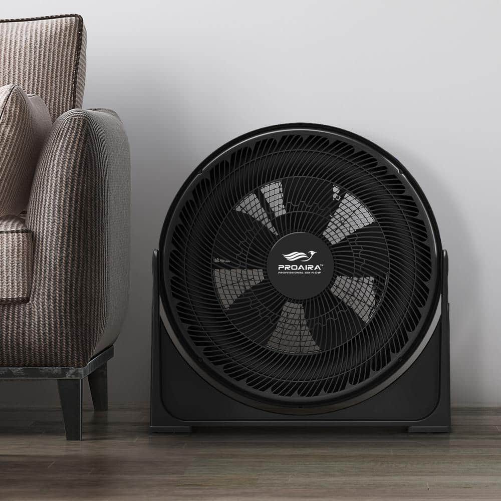 PROAIRA 20 in. 3 Speed Control Box Fan in Black (2)