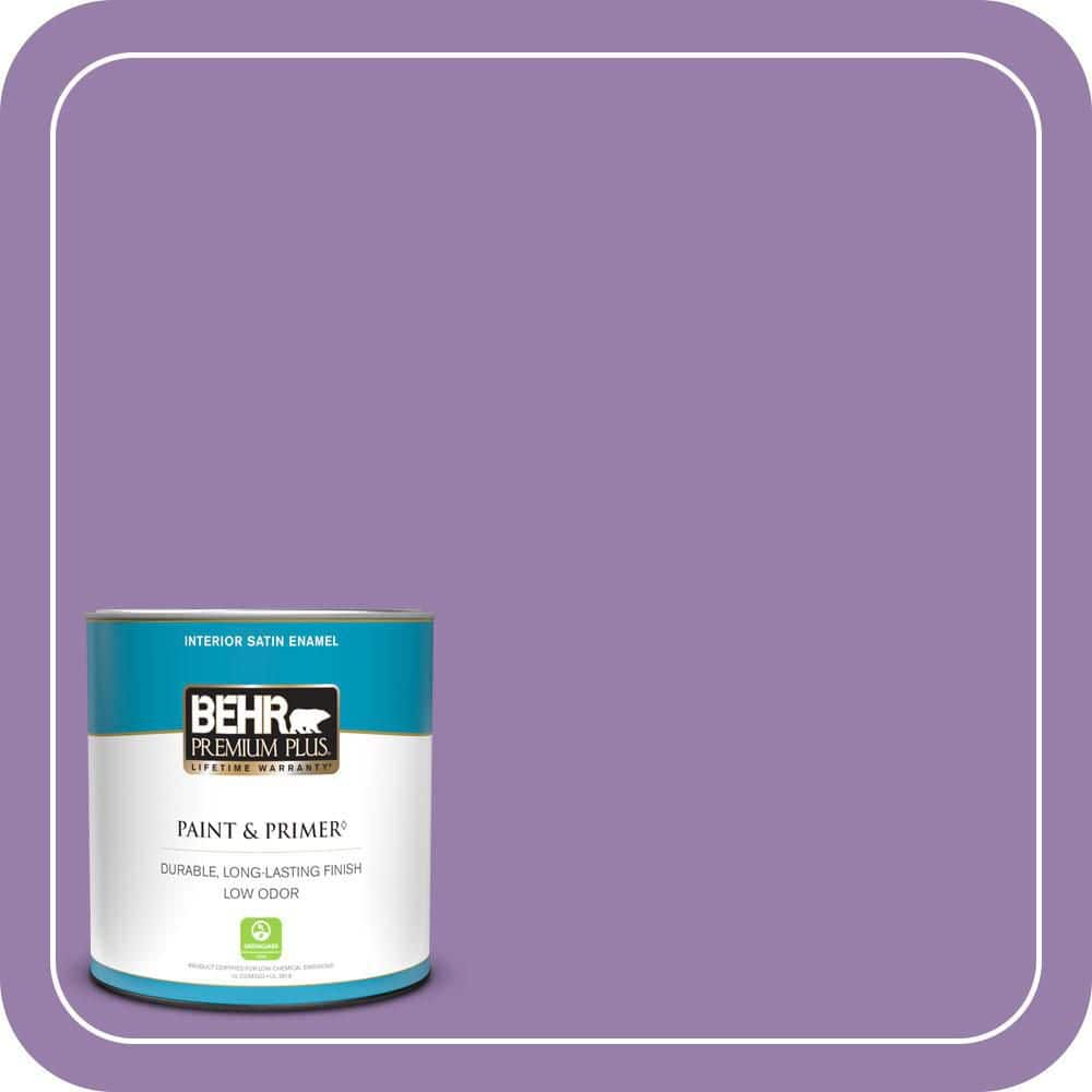 BEHR PREMIUM PLUS #650B-6 Elite Wisteria Enamel Low Odor & Primer (1)