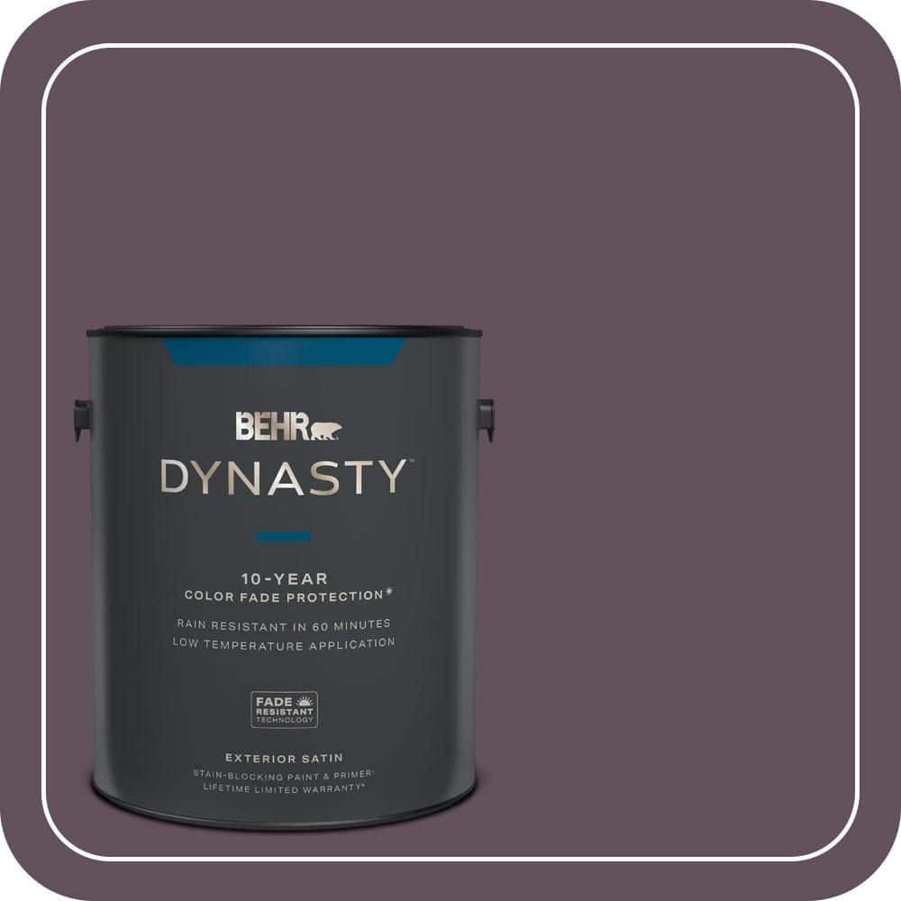 BEHR DYNASTY 1 gal. #S100-7 Medieval Wine Satin Enamel Exterior Stain-Blocking Paint & Primer