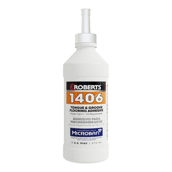 ROBERTS Beige 1-Pint (0.5 qt.) Tongue and Groove Laminate and Wood Floor Adhesive