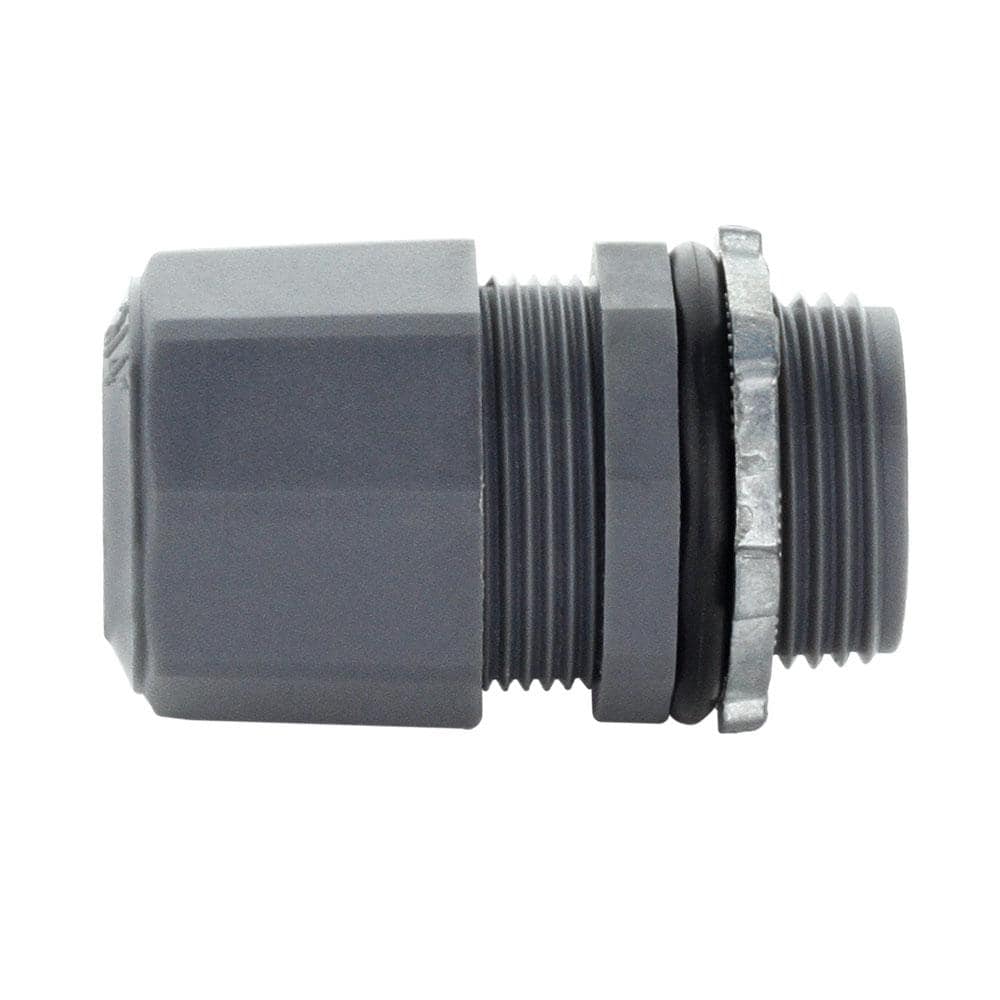 Commercial Electric 3/4 in. (Fits Wire Range: 0.410 in. to 0.740 in.) Non-Metallic Strain Relief Cord Connector (3)