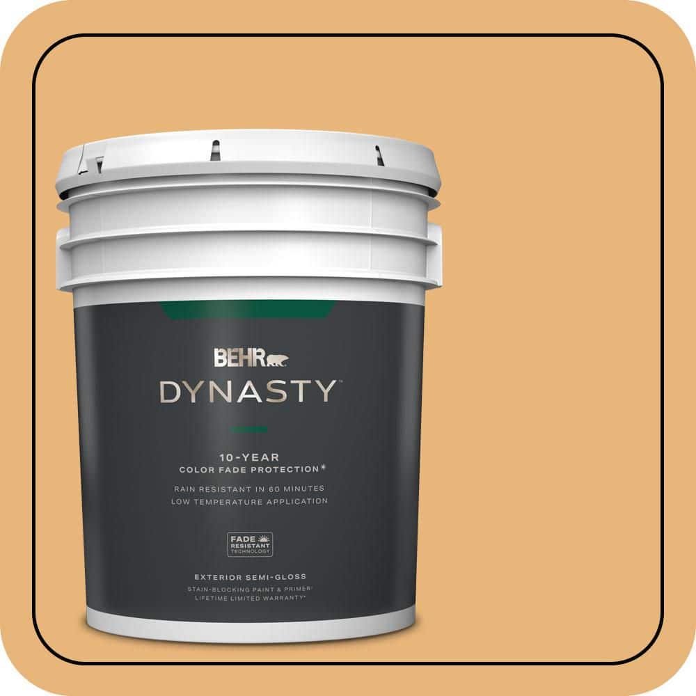 BEHR DYNASTY 5 gal. #QE-20 Terra Sol Semi-Gloss Enamel Exterior Stain-Blocking Paint & Primer
