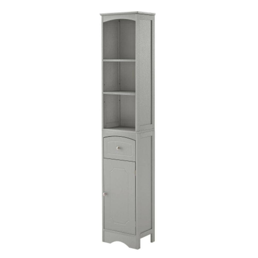 Sanlan 13.4 in. W 9.1 in. D 66.90 in. H Linen Cabinet (2)