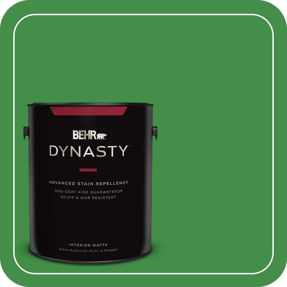 BEHR DYNASTY 1 gal. #P390-7 Park Picnic Matte Interior Stain-Blocking Paint & Primer