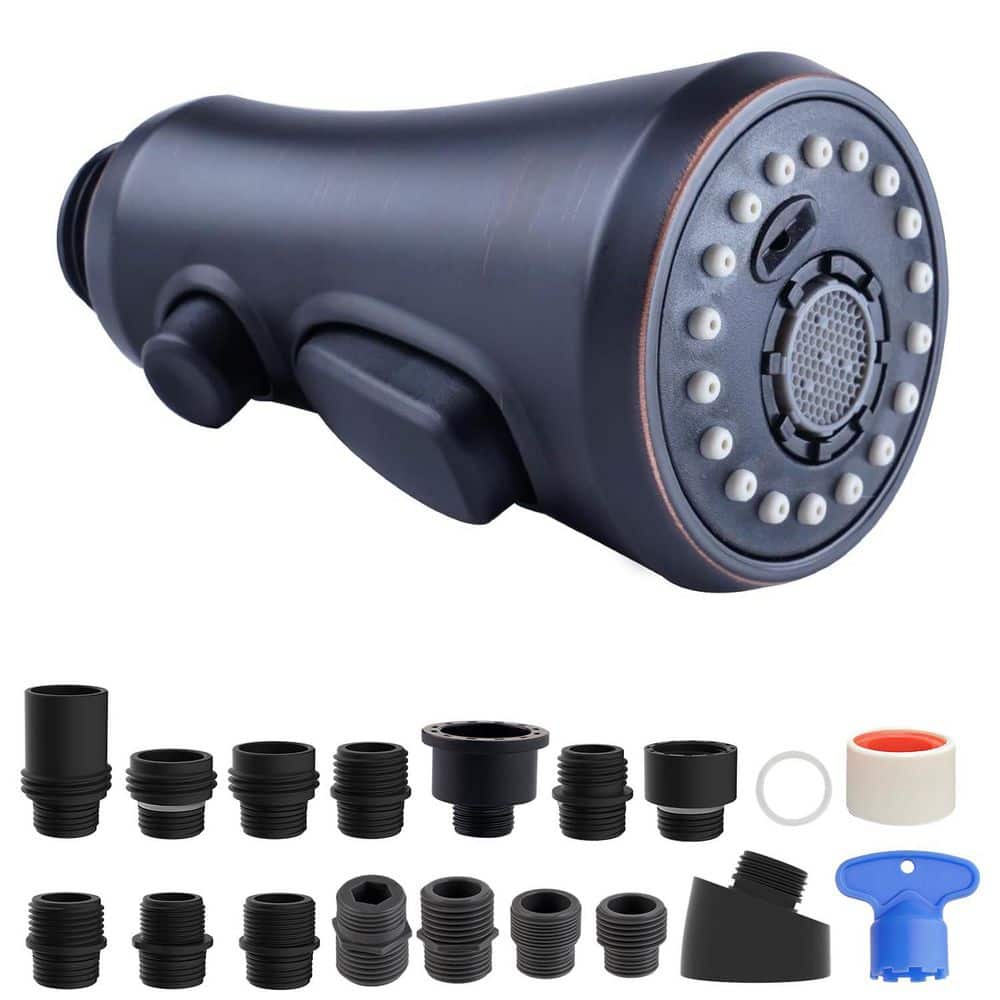Wudkey Kitchen Faucet Spray Head Replacement with 15 Adapters in Oil-Rubbed Bronze (1)