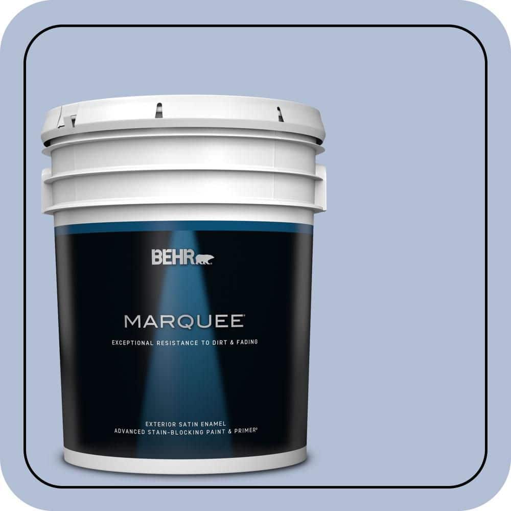 BEHR MARQUEE 5 gal. #MQ5-45 Movie Magic Satin Enamel Exterior Paint & Primer