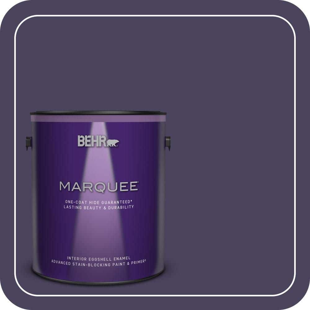BEHR MARQUEE 1 gal. #S-H-640 Purple Blanket Eggshell Enamel Interior Paint & Primer