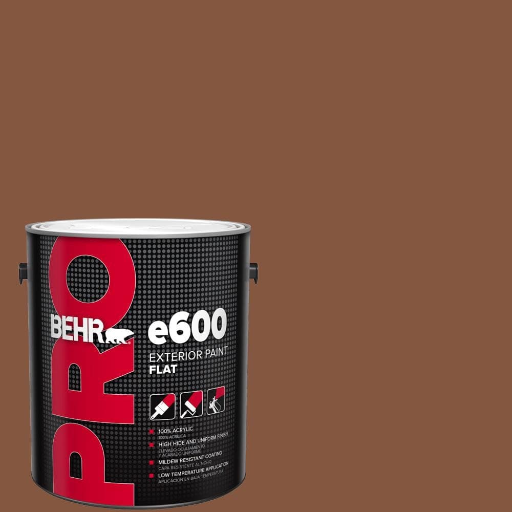 BEHR PRO 1 gal. #230F-7 Florence Brown Flat Exterior Paint