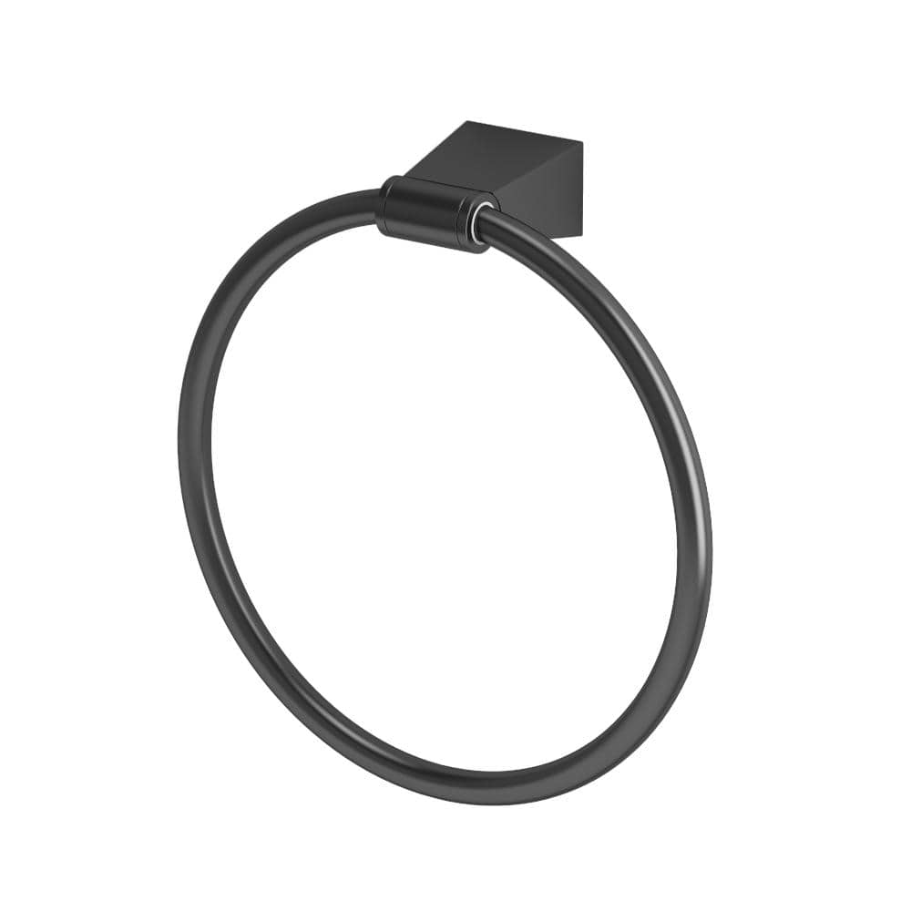 Gatco Bleu Towel Ring in Matte Black