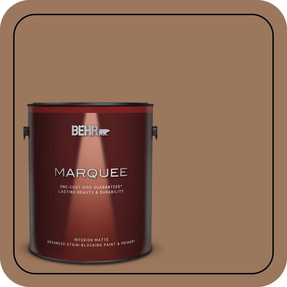 BEHR MARQUEE 1 gal. #S220-6 Baked Sienna One-Coat Hide Matte Interior Paint & Primer (1)