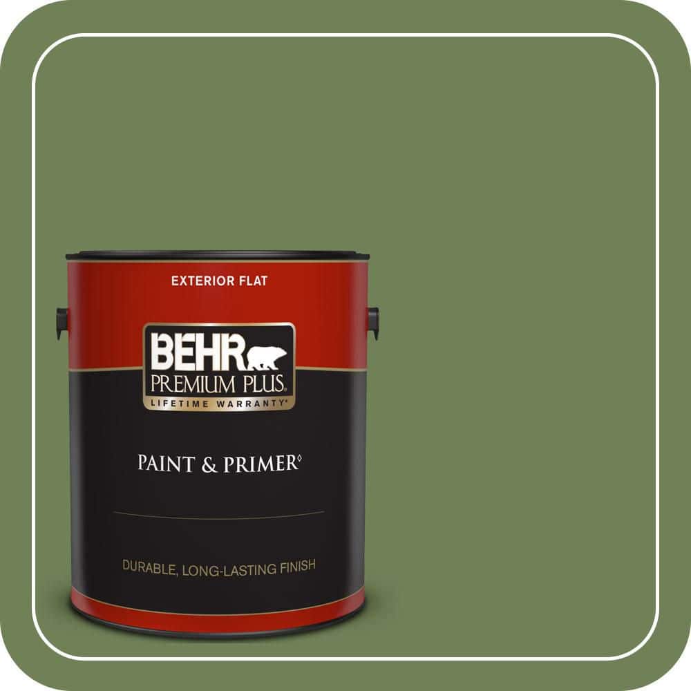 BEHR PREMIUM PLUS 1 gal. #MQ6-47 Terrain Flat Exterior Paint & Primer