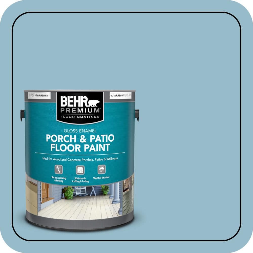 BEHR PREMIUM 1 gal. #S480-3 Sydney Harbour Gloss Enamel Interior/Exterior Porch and Patio Floor Paint