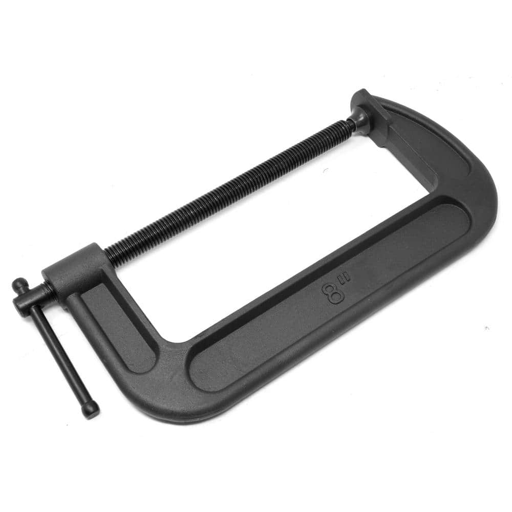 WEN Heavy-Duty Cast Iron C-Clamps with 8 in. Jaw Opening and 3.4 in. Throat (1)