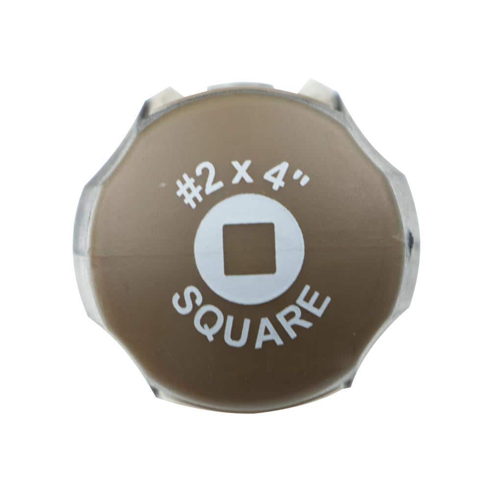 SPEC OPS Square Recess Screwdriver, #2 x 4 in., Magnetic Tip, CR-MO Heat-Treated Steel Shaft (3)