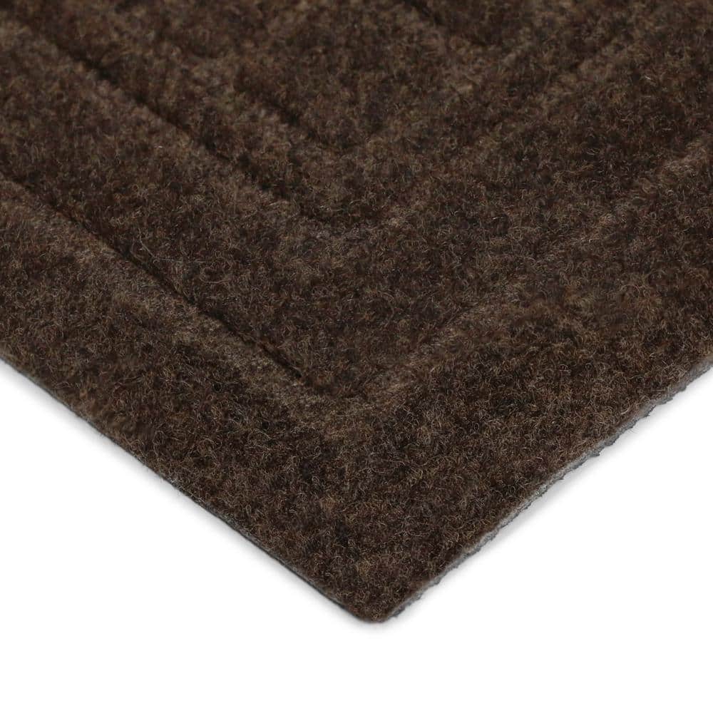 TrafficMaster Embossed Mocha Brown 3 ft. x 4 ft. Indoor Outdoor Door Mat (3)