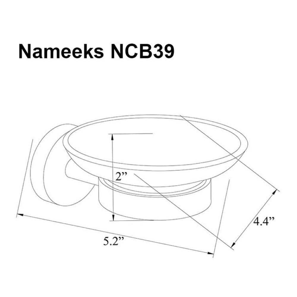 Nameeks General Hotel Wall-Mounted Soap Dish in Chrome (2)