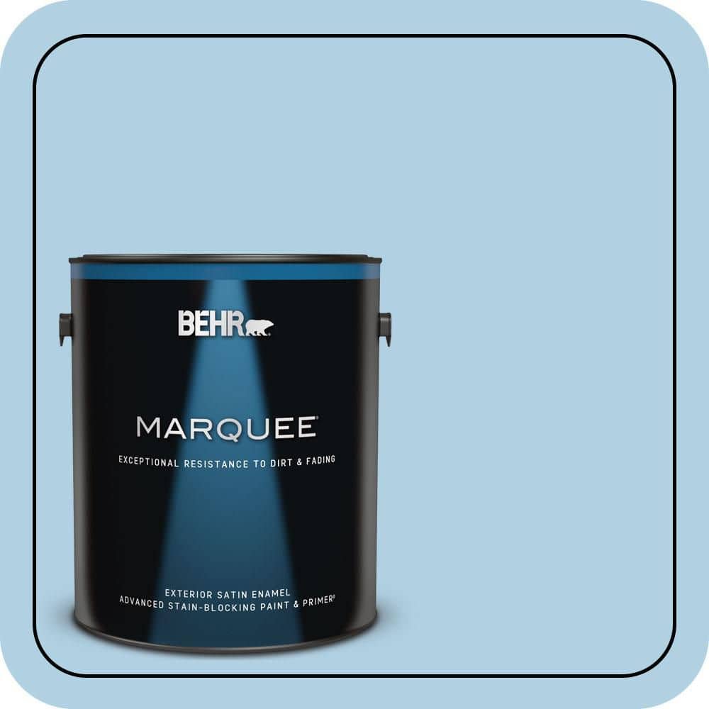 BEHR MARQUEE 1 gal. #560C-3 Holiday Road Satin Enamel Exterior Paint & Primer